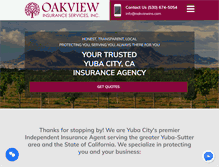 Tablet Screenshot of oakviewins.com
